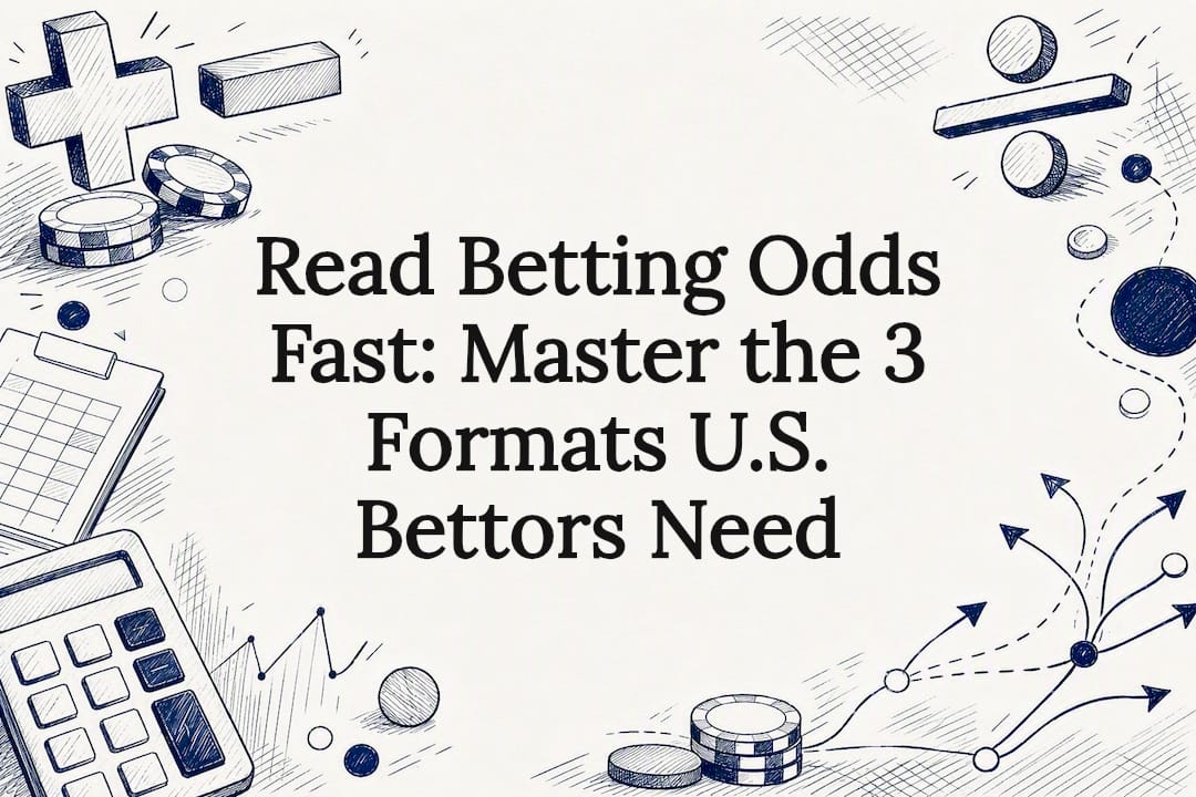 Decorative betting odds title card illustration