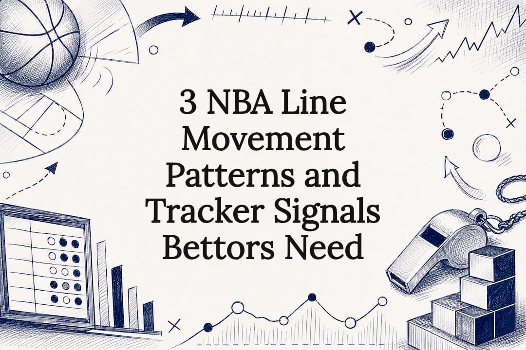 NBA line movement title card illustration