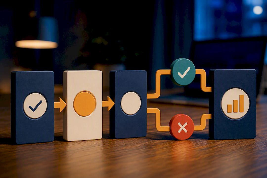 Illustration of tracking predictions and outcomes
