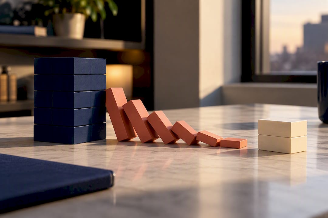Illustration of losses exhausting a bankroll
