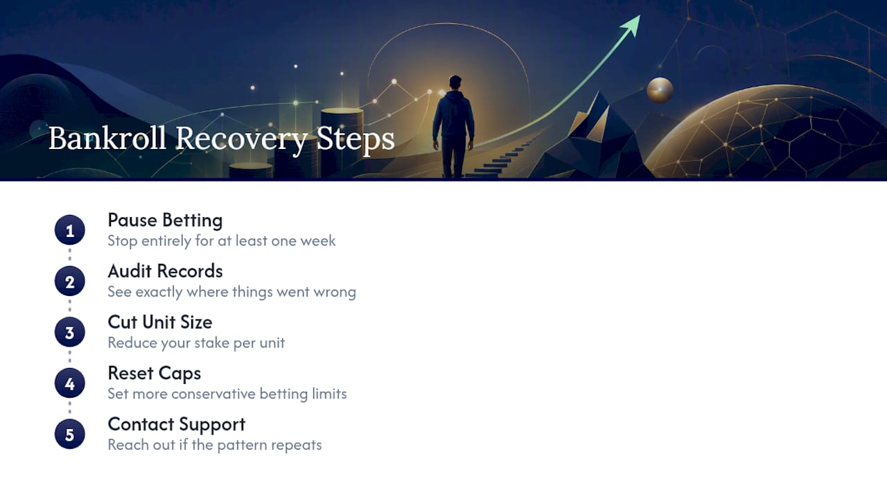 Five-step bankroll recovery process