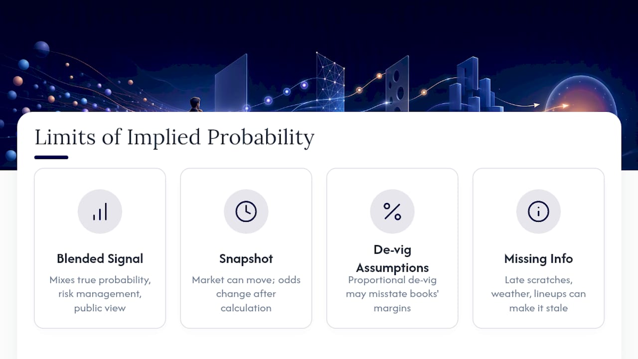 What Implied Probability Doesn't Tell You — overview diagram