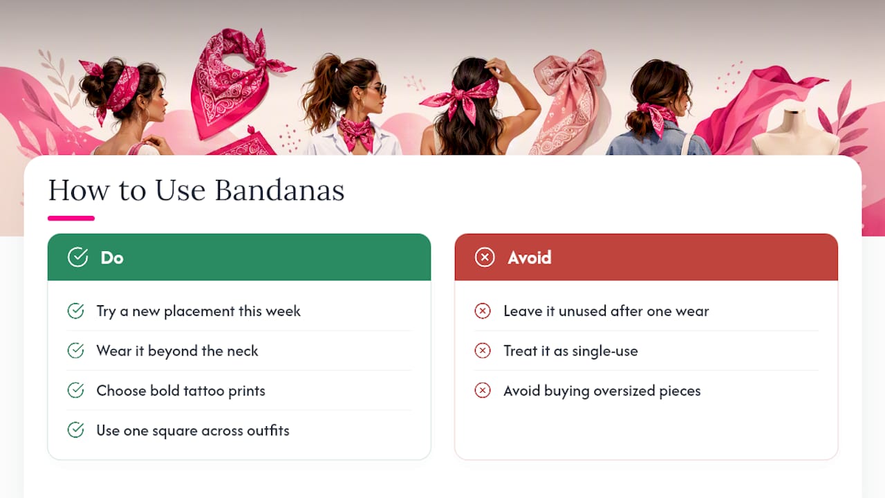 Why We Think Bandanas Deserve a Permanent Spot in Your Closet — overview diagram