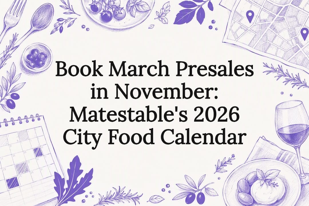 Decorative 2026 food calendar title card