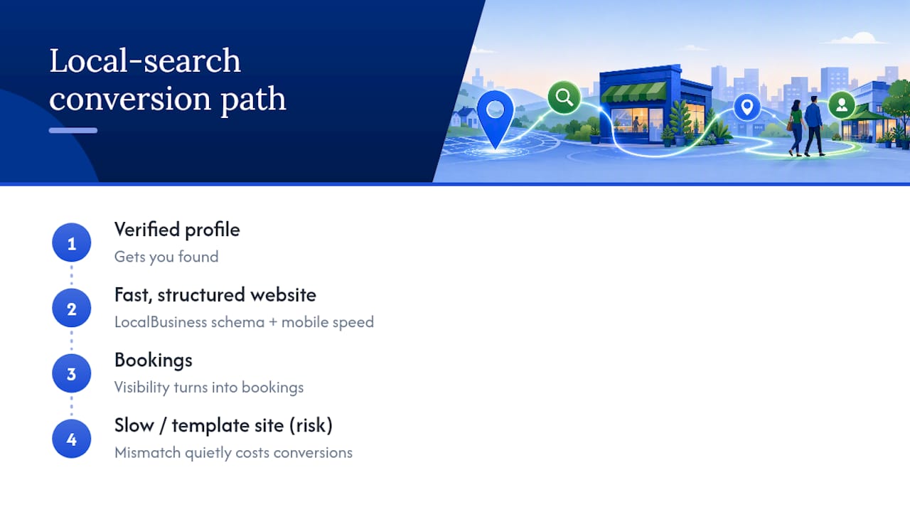 Path from verified profile to bookings