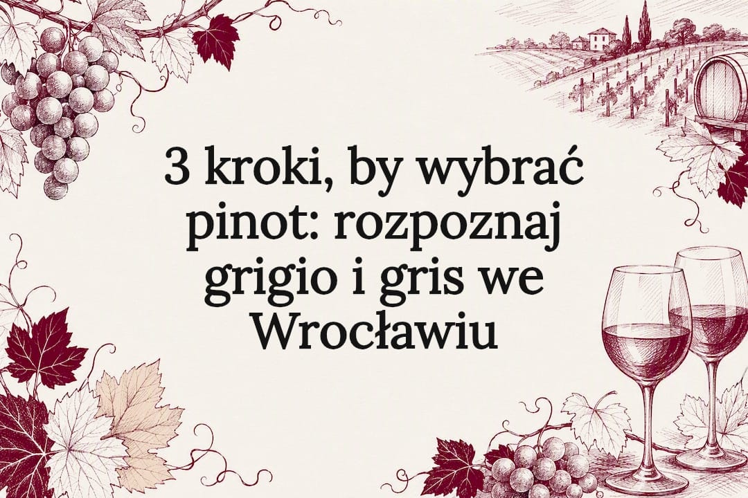 Dekoracyjna grafika winogron i kieliszków wina