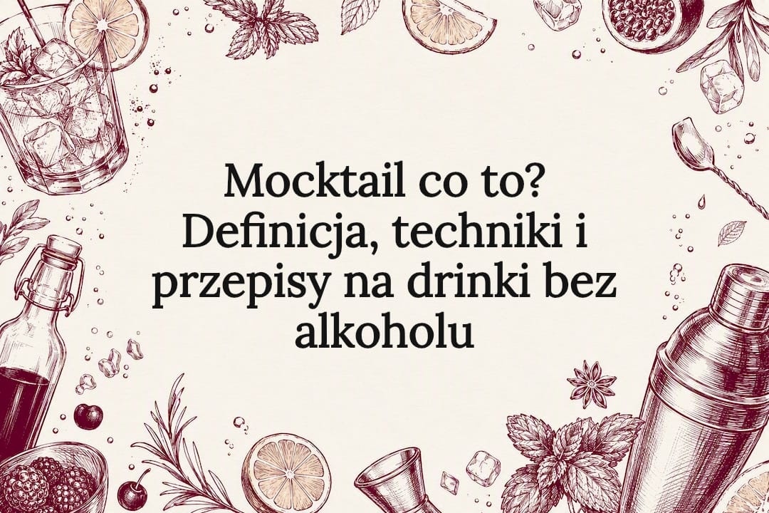 Dekoracyjna grafika tytułowa mocktailu
