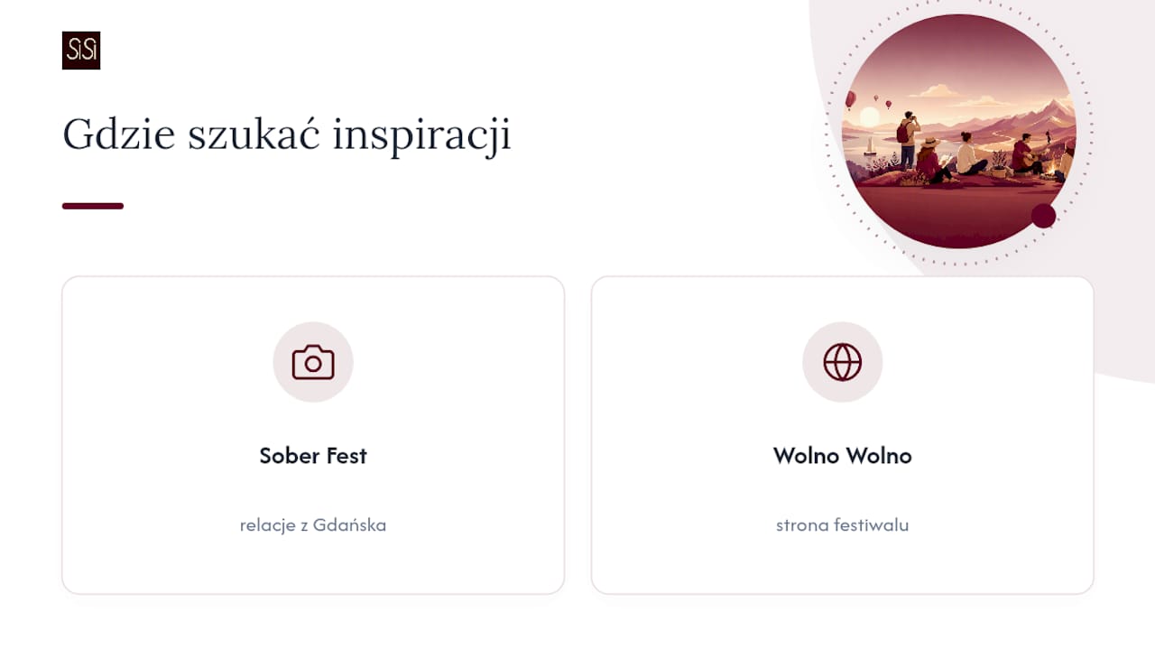 Gdzie szukać więcej inspiracji — overview diagram