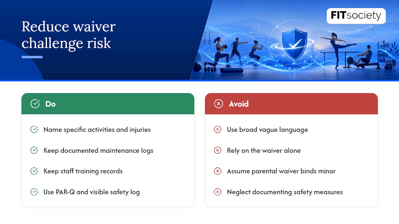 Why Waivers Get Challenged in Court, and How to Reduce That Risk — overview diagram