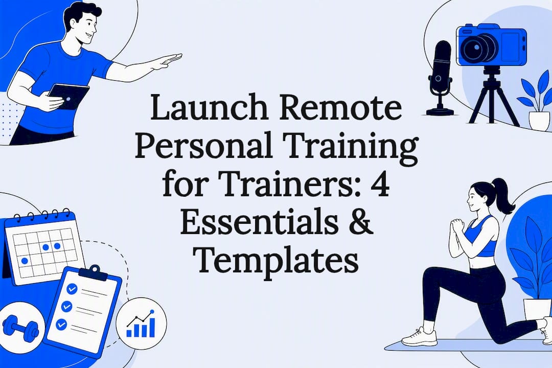 Launch Remote Personal Training for Trainers: 4 Essentials & Templates