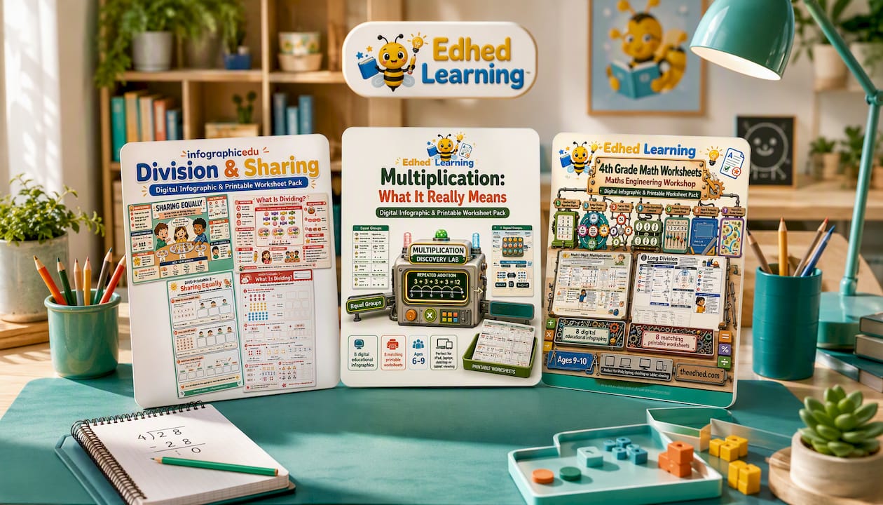 Division & Sharing – Kids Digital Course & Printable Worksheets