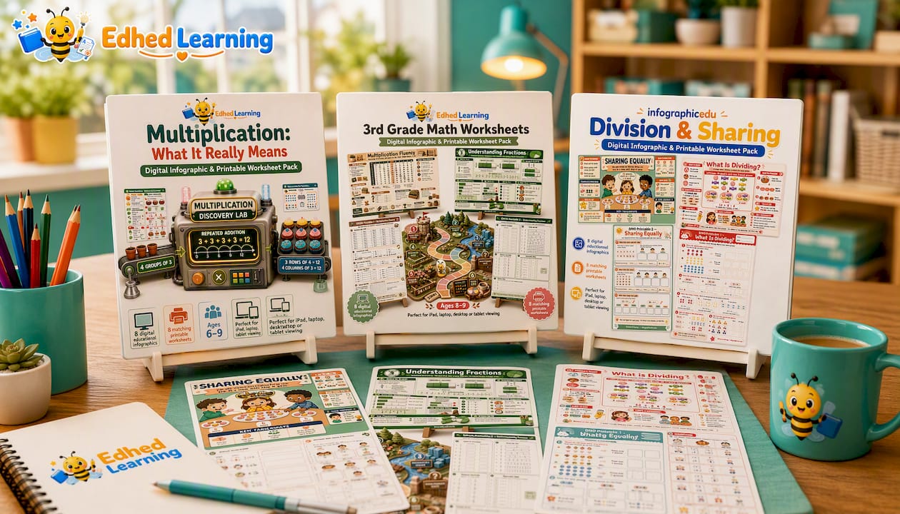 Multiplication: What It Really Means – Kids Digital Course & Printable Worksheets