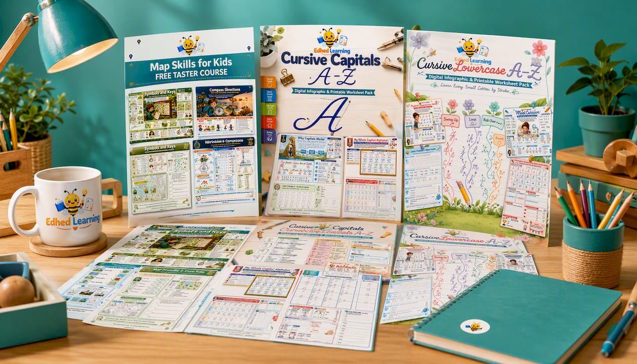 FREE Map Skills for Kids – 3-Lesson Taster Course & Worksheets