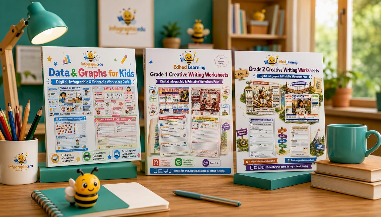 Data & Graphs for Kids - Kids Digital Course & Printable Worksheets