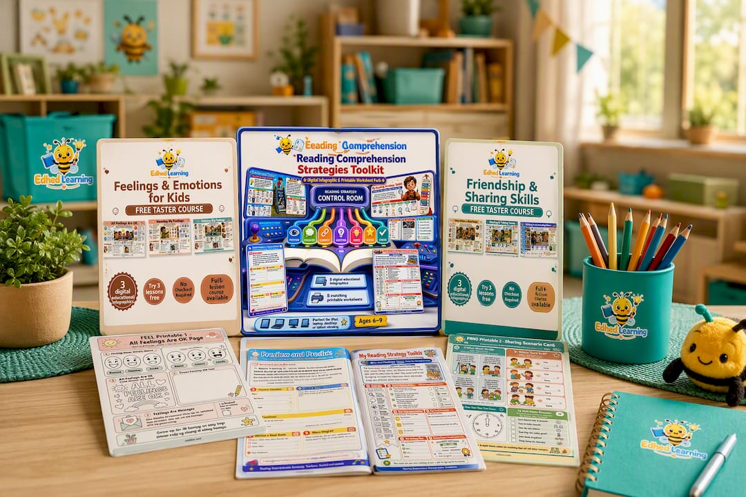 FREE Feelings & Emotions for Kids – 3-Lesson Taster Course & Worksheets