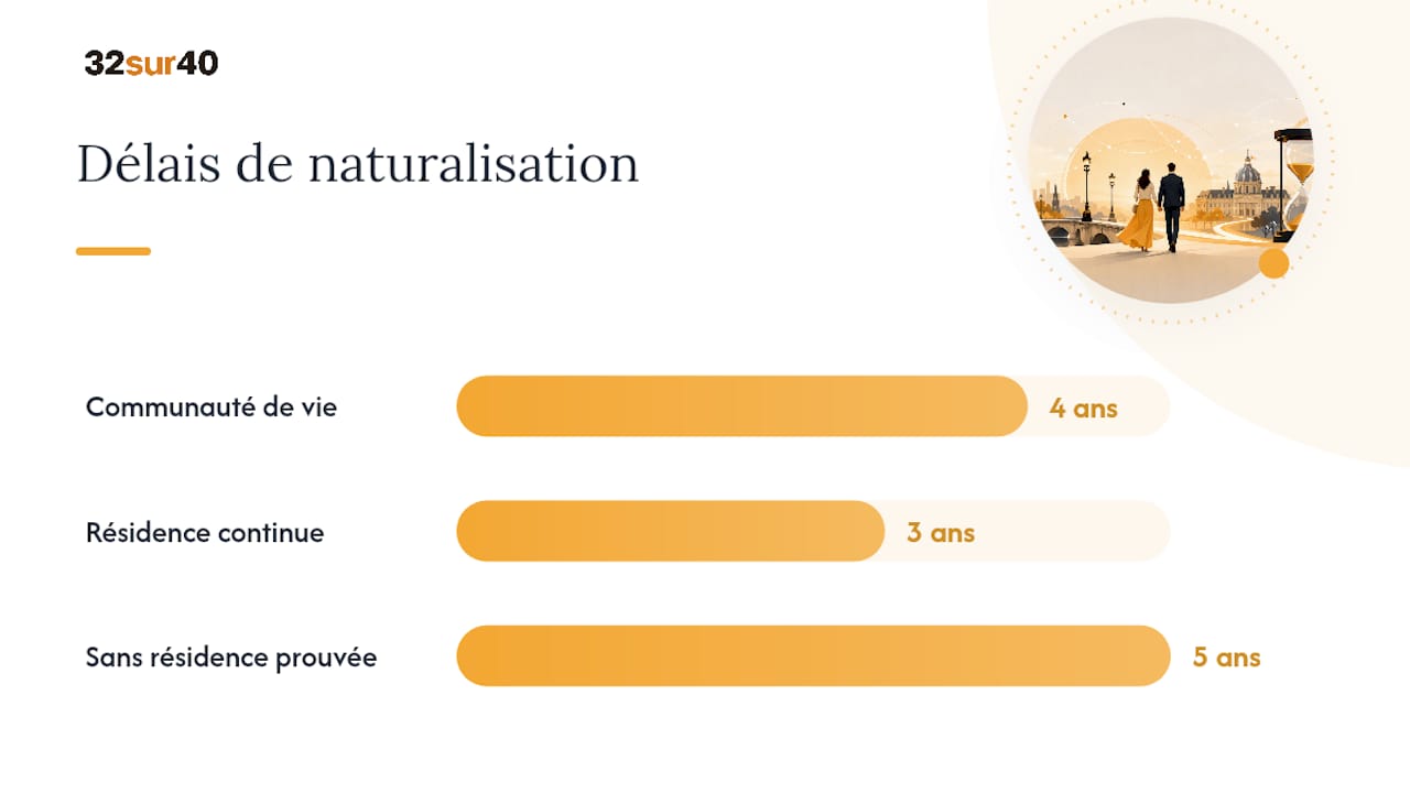 Délais et conditions pour la naturalisation par mariage