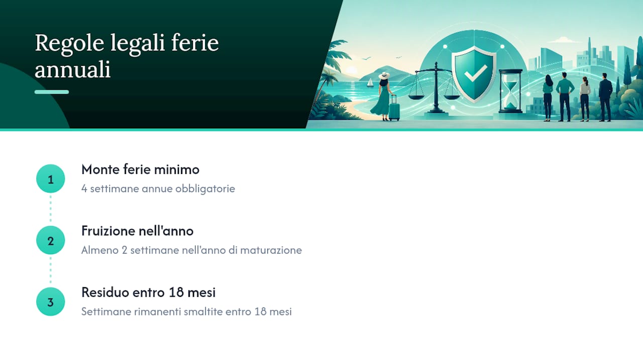 Scadenze normative per le ferie annuali
