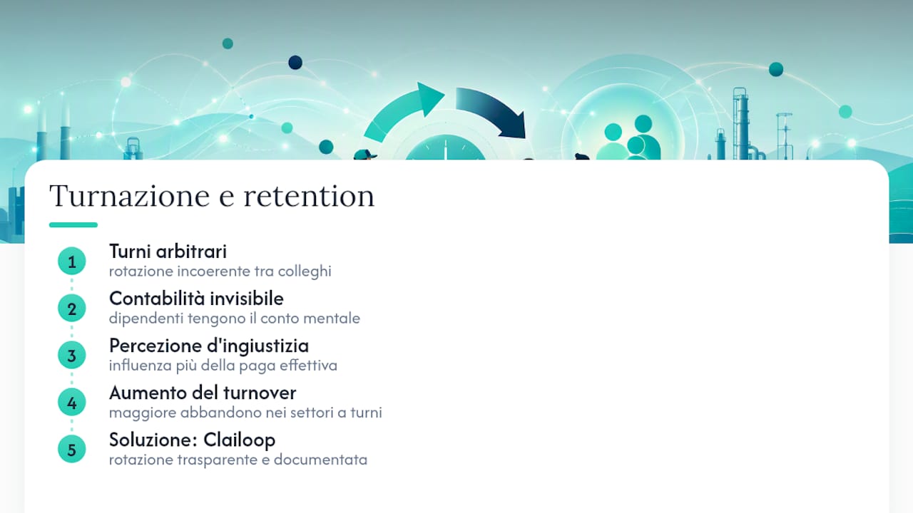 L'indennità di turno pesa più di quanto sembri sulla retention — overview diagram