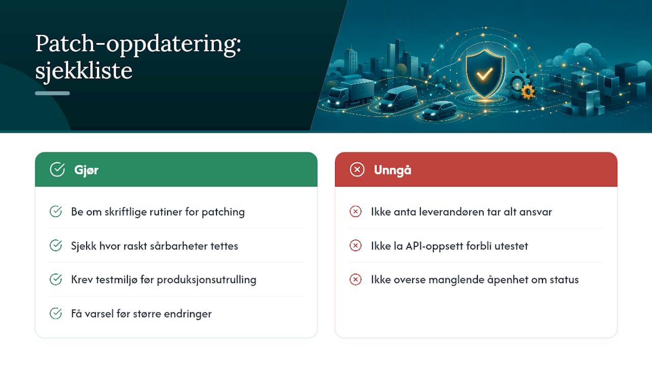 Oppdatering og patch-management for SaaS-plattformen — overview diagram