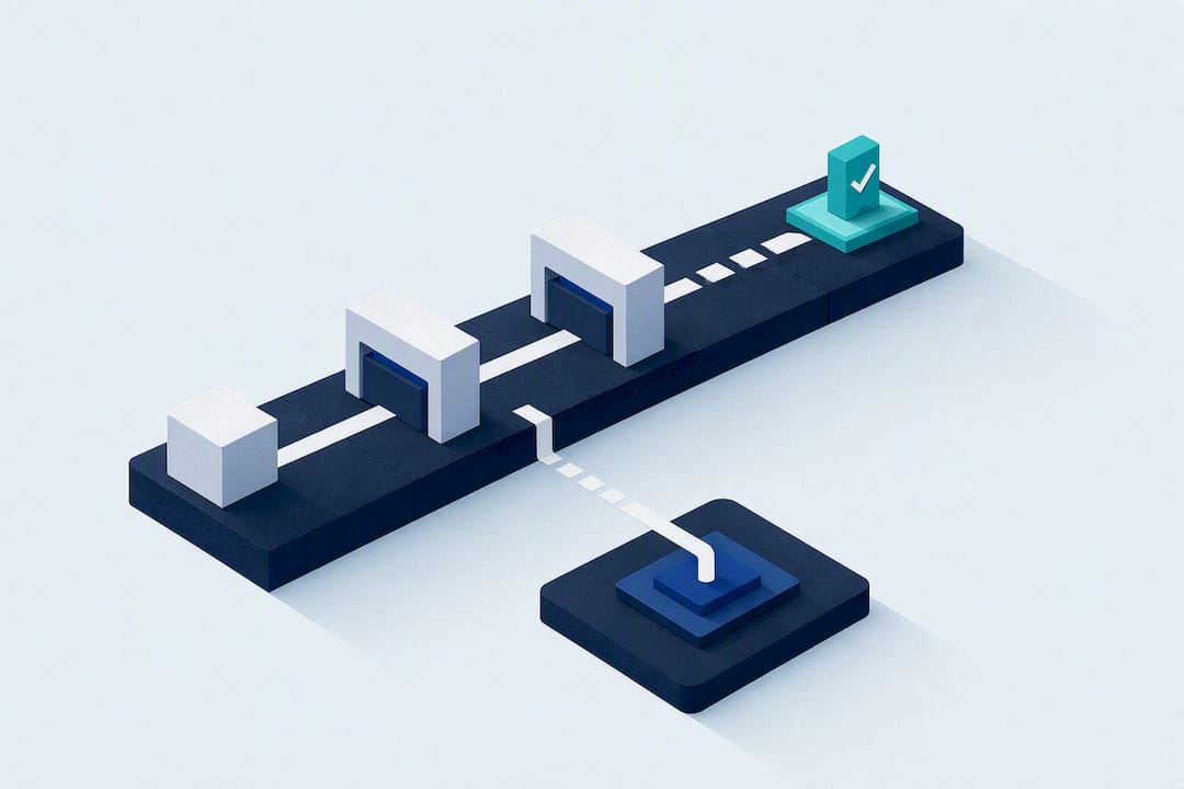 Isometric self-healing infrastructure title card
