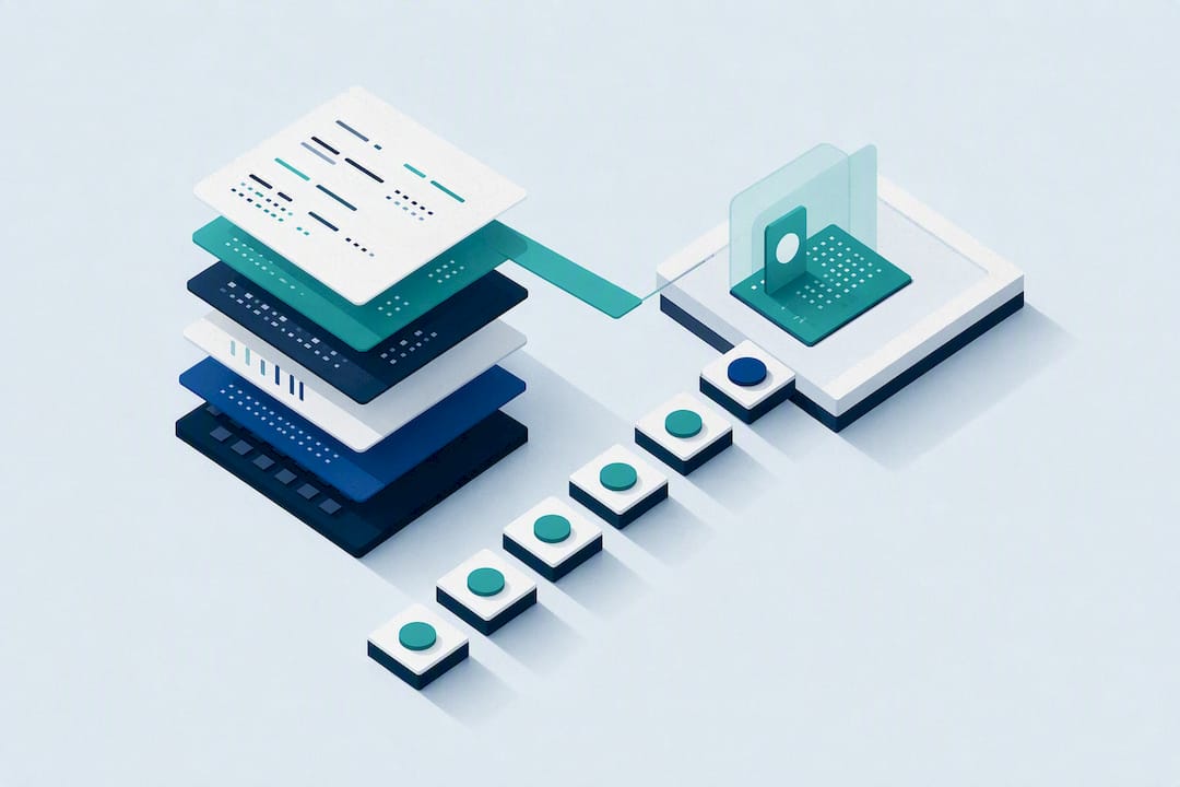 Isometric log correlation title card