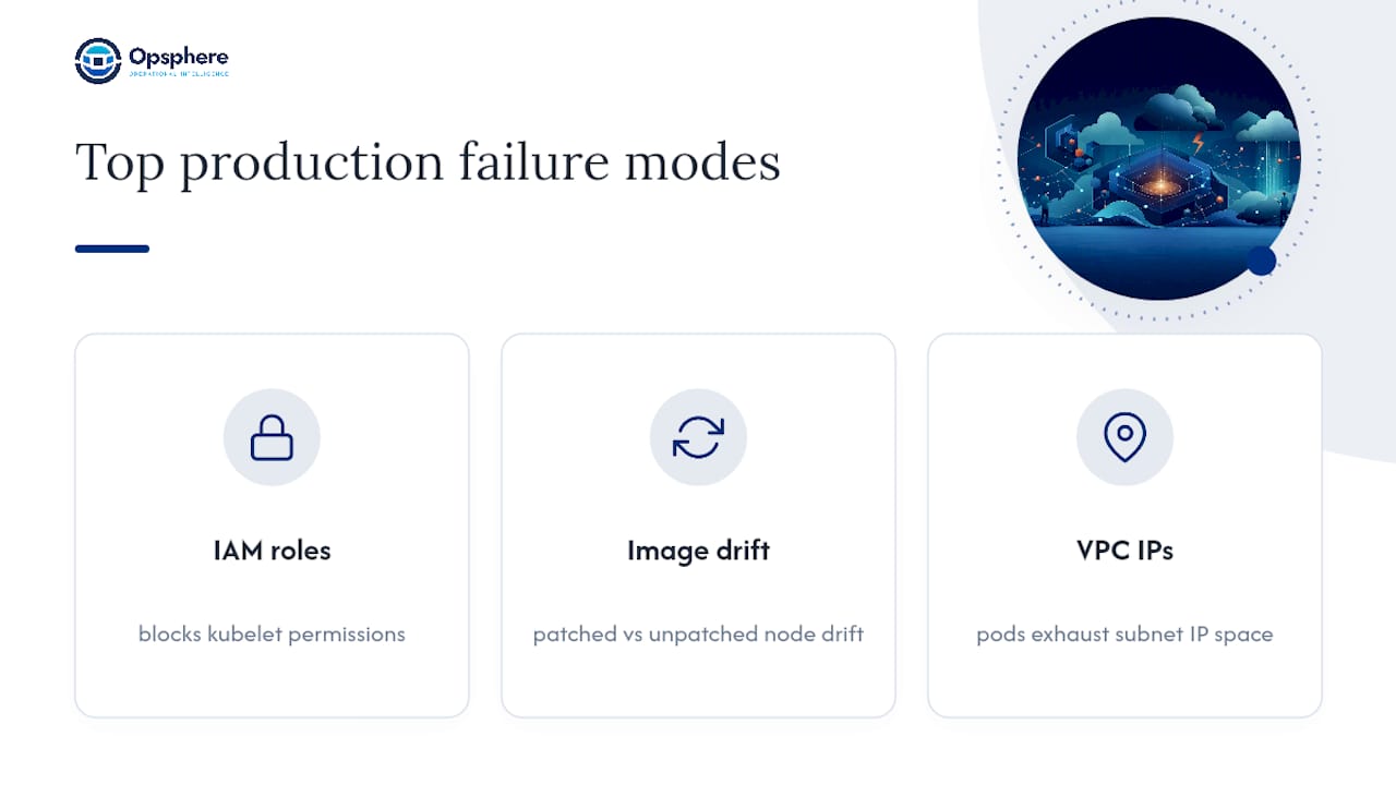 Three common EKS failure modes