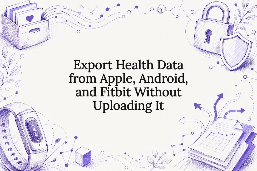 Export Health Data from Apple, Android, and Fitbit Without Uploading It