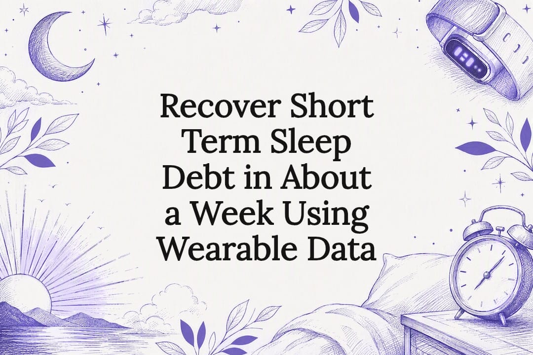 Recover Short Term Sleep Debt in About a Week Using Wearable Data