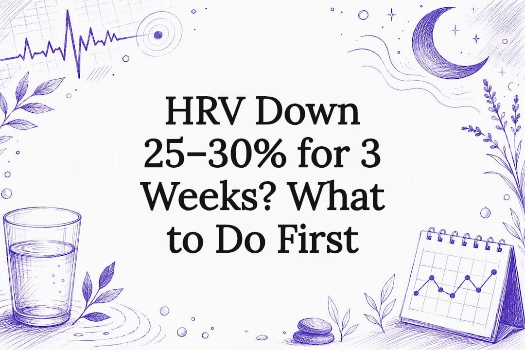 Decorative HRV recovery title card illustration
