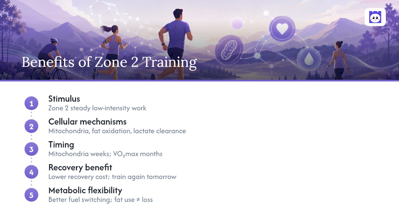 What are the benefits of zone 2 training? — overview diagram