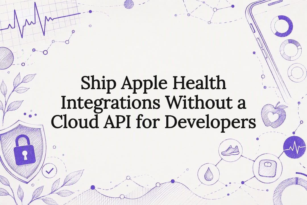 Ship Apple Health Integrations Without a Cloud API for Developers