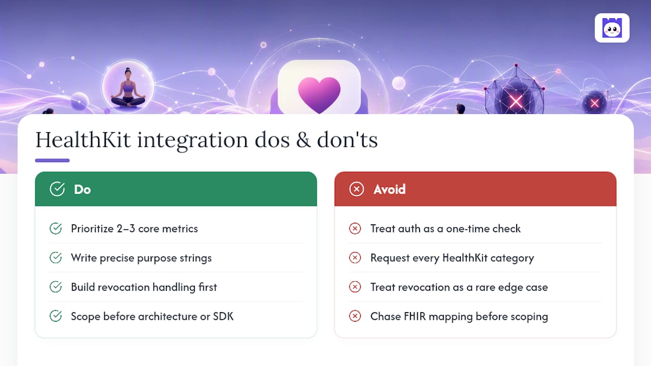 What developers get wrong about Apple Health integrations — overview diagram