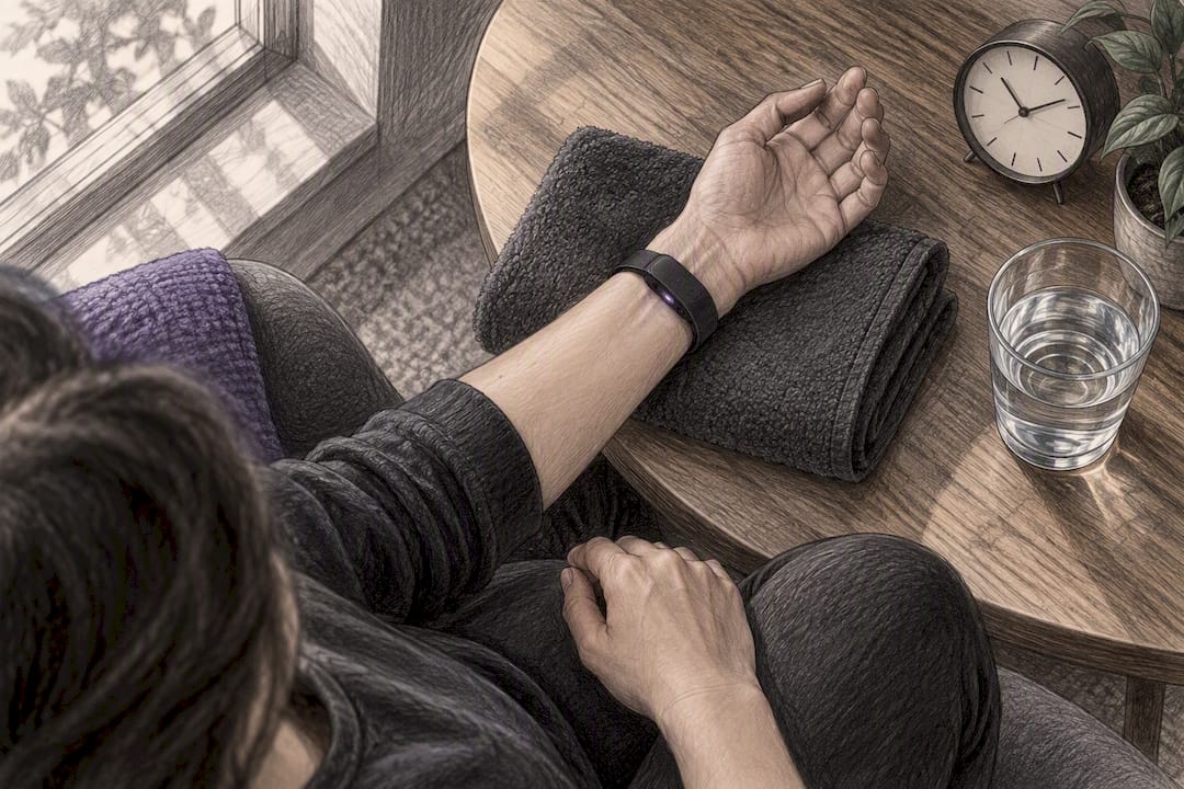 Wrist sensor measuring resting heart rate