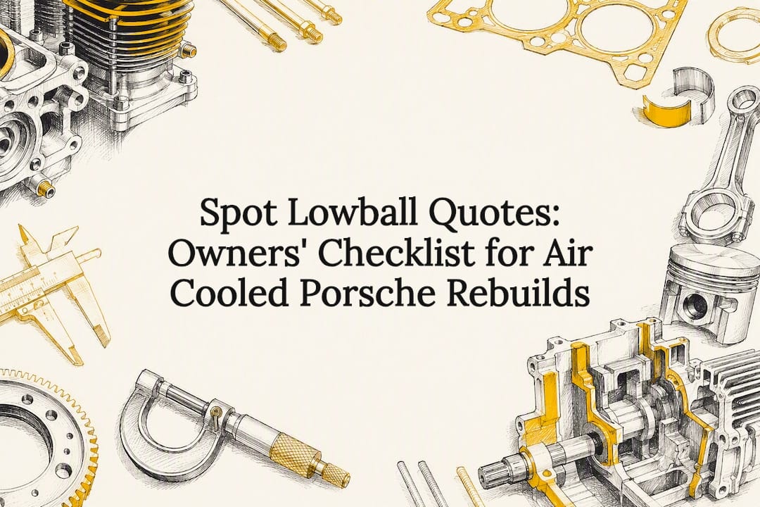 Spot Lowball Quotes: Owners' Checklist for Air Cooled Porsche Rebuilds
