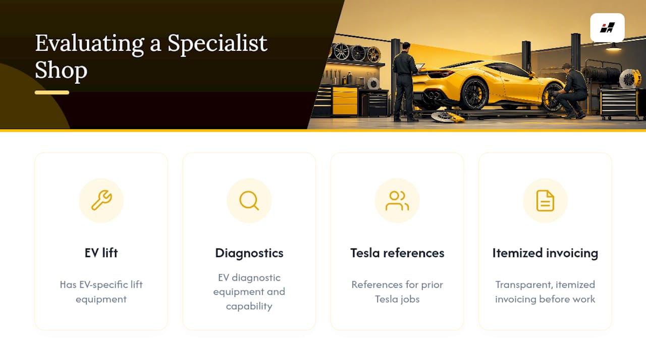 Four criteria for choosing an EV specialist