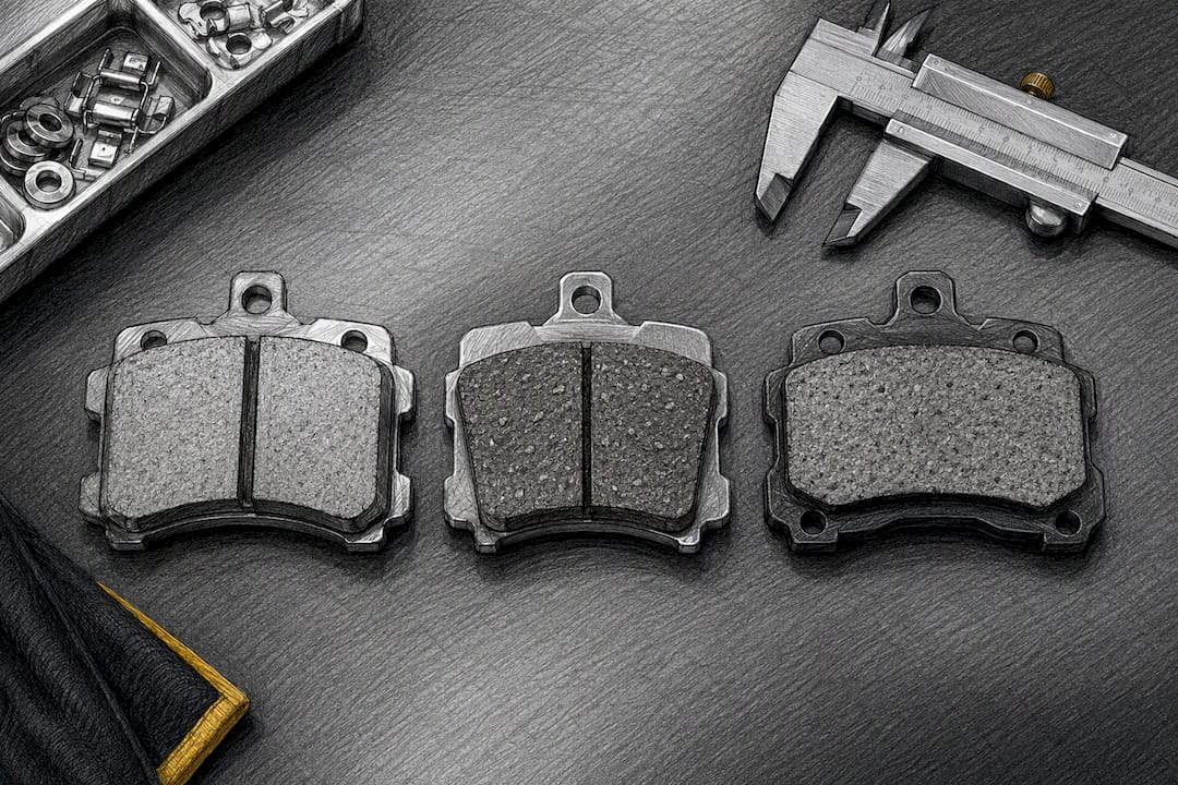 Anonymous brake components showing finish differences