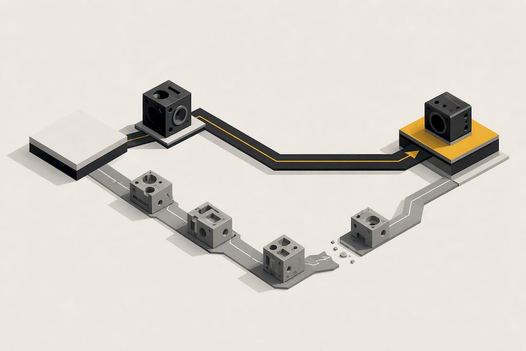 Isometric comparison of parts and rework paths