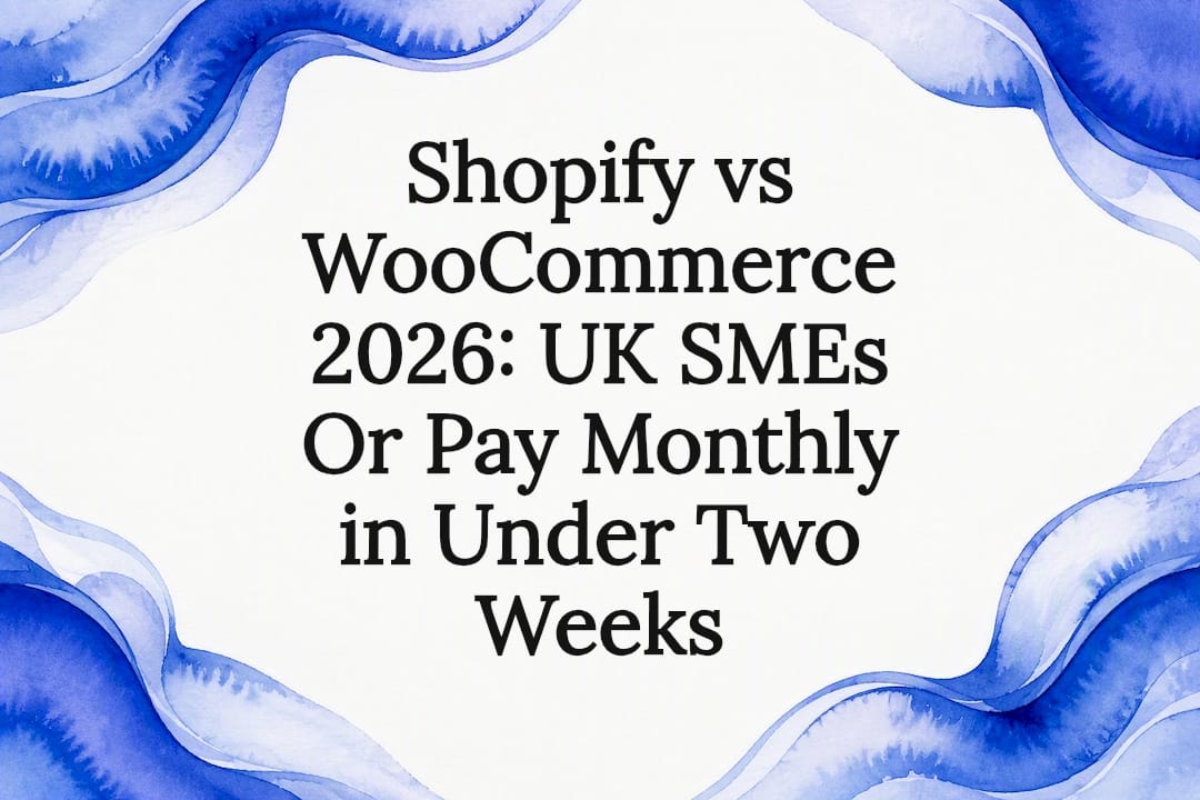 Shopify vs WooCommerce 2026: UK SMEs Or Pay Monthly in Under Two Weeks