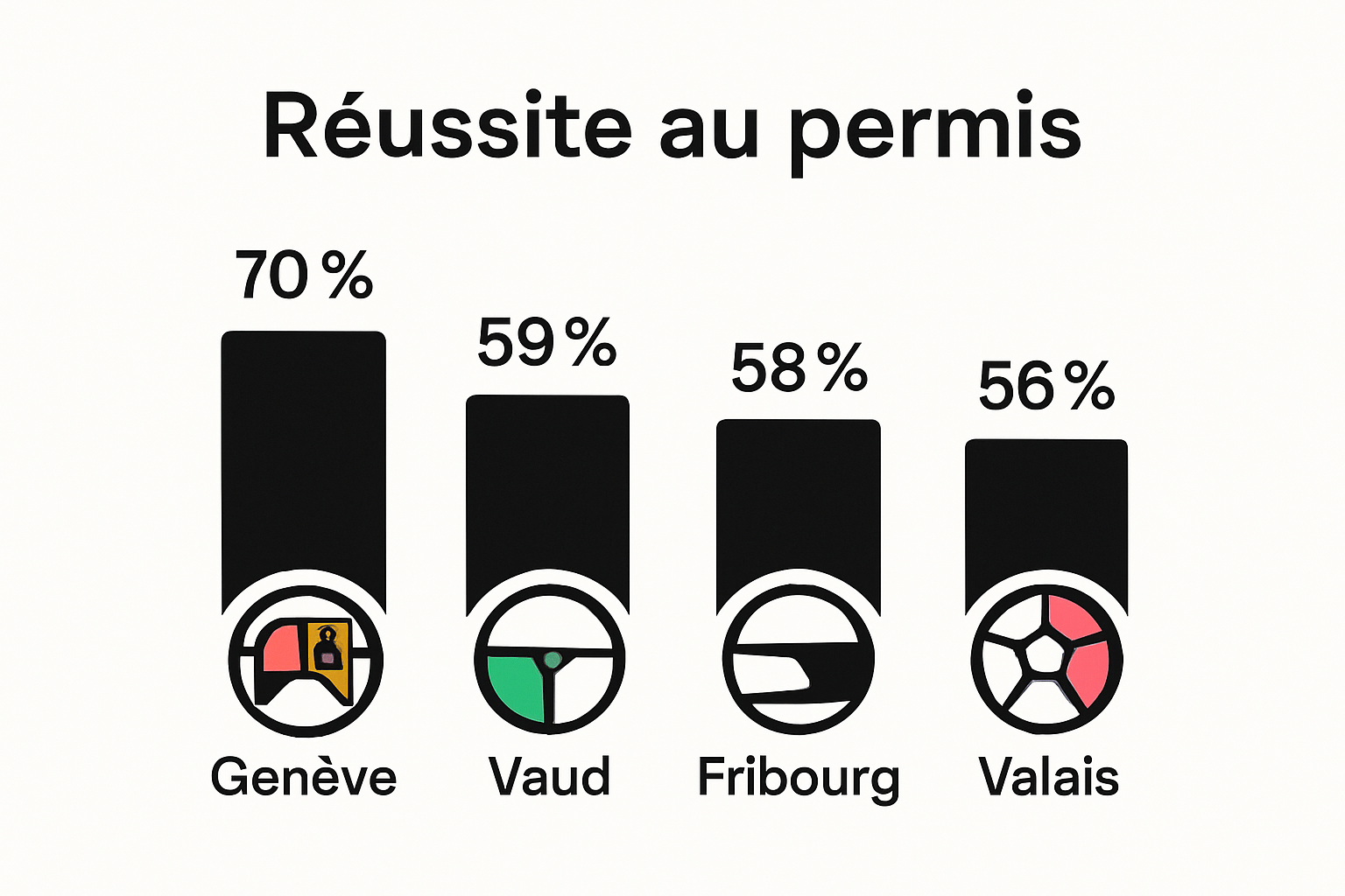 Bar chart showing rates for Geneva, Vaud, Fribourg, Valais