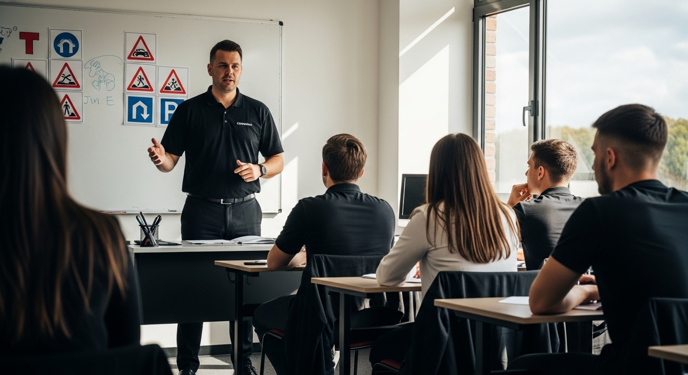 moniteur auto-école formation salle