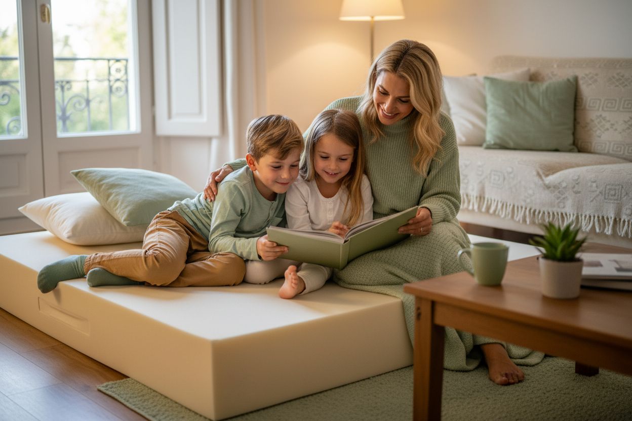 οικογένεια στρώμα αφρού ευεξία