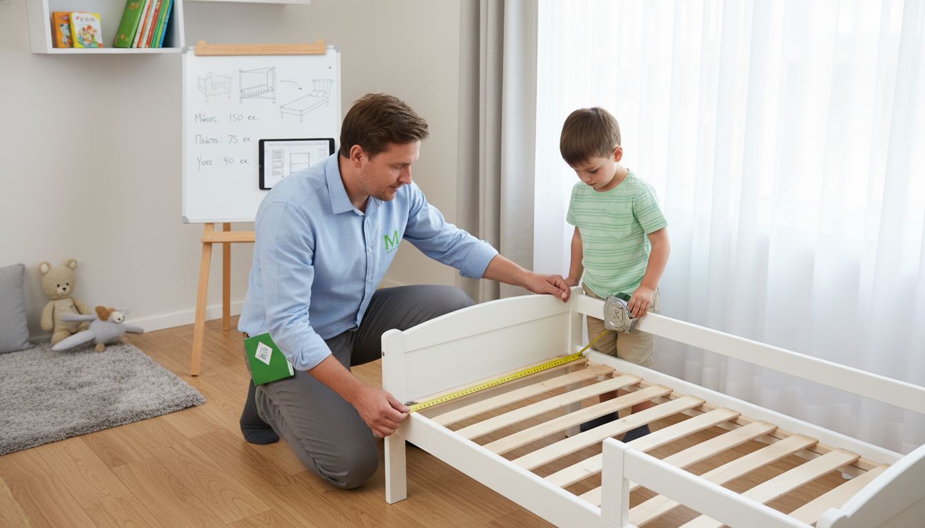 8 βήματα για τέλεια παιδικά στρώματα σε κάθε χώρο 2 μέτρηση παιδικού κρεβατιού