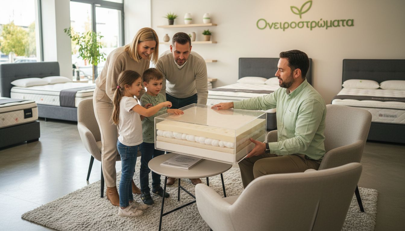 showroom παιδικά στρώματα υλικά