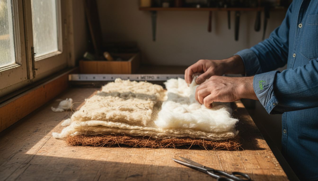 Οφέλη Χειροποίητου Στρώματος στην Καθημερινή Ζωή 2 Φυσικά υλικά στρωμάτων, επιλεγμένα και τοποθετημένα με μεράκι από έμπειρους τεχνίτες.