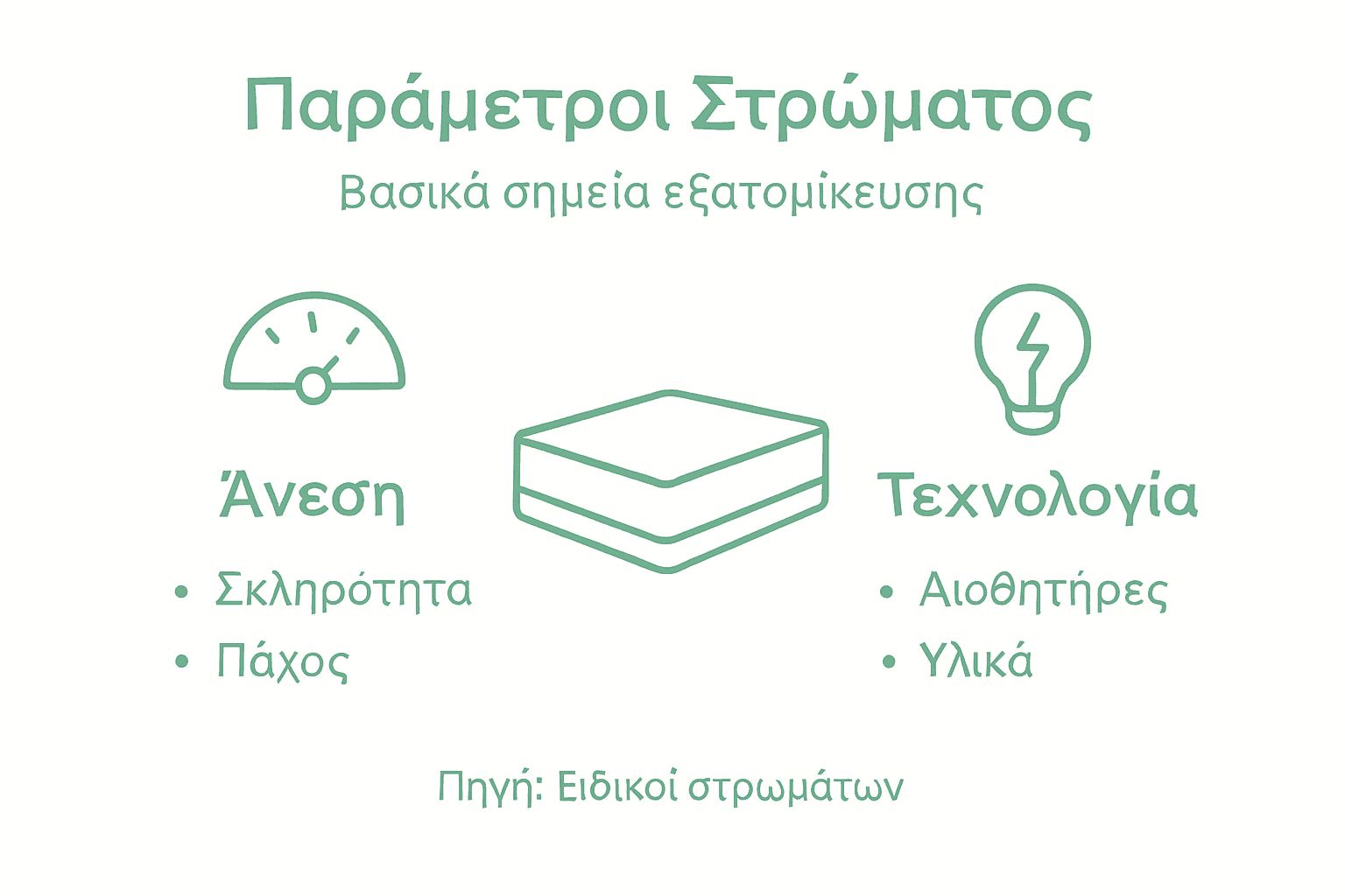 Γραφικό με βασικές παραμέτρους για την προσαρμογή του στρώματος