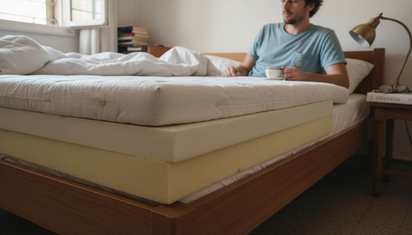 Στρώματα-επένδυση το ένα πάνω στο άλλο, για να φανούν οι διαφορές στα υλικά τους.