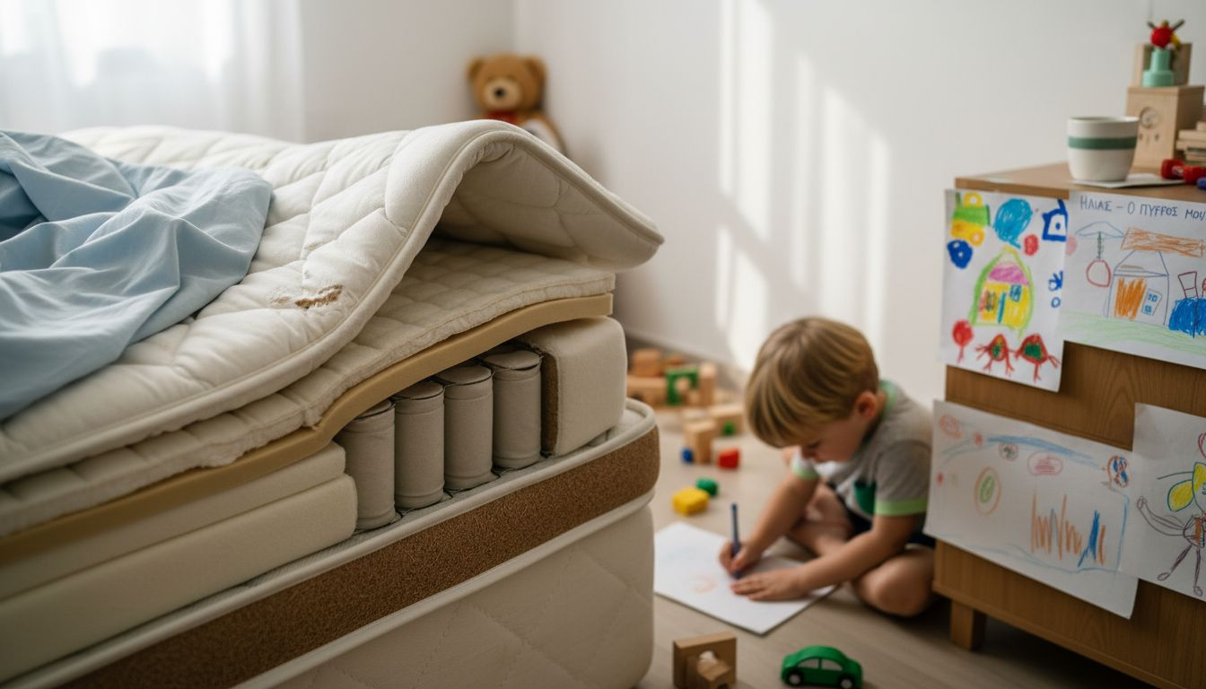 Αποσπασματική εικόνα από το εσωτερικό ενός στρώματος