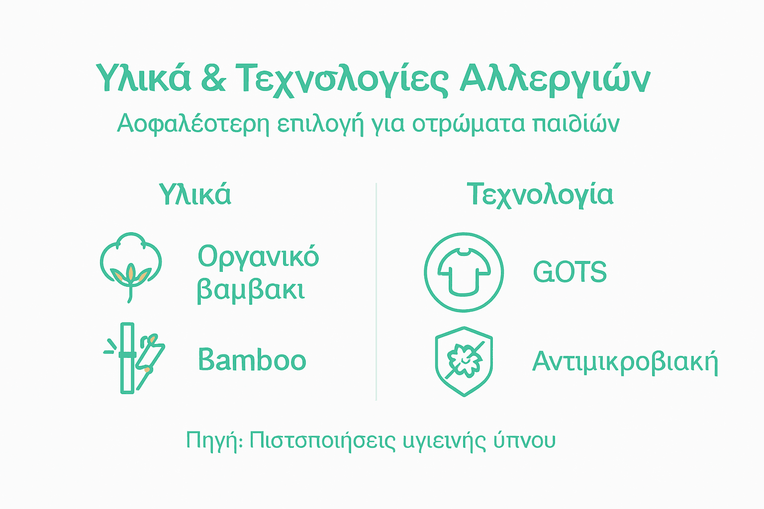 Γραφικό με τα απαραίτητα υλικά και τις σύγχρονες λύσεις για την προστασία από αλλεργίες