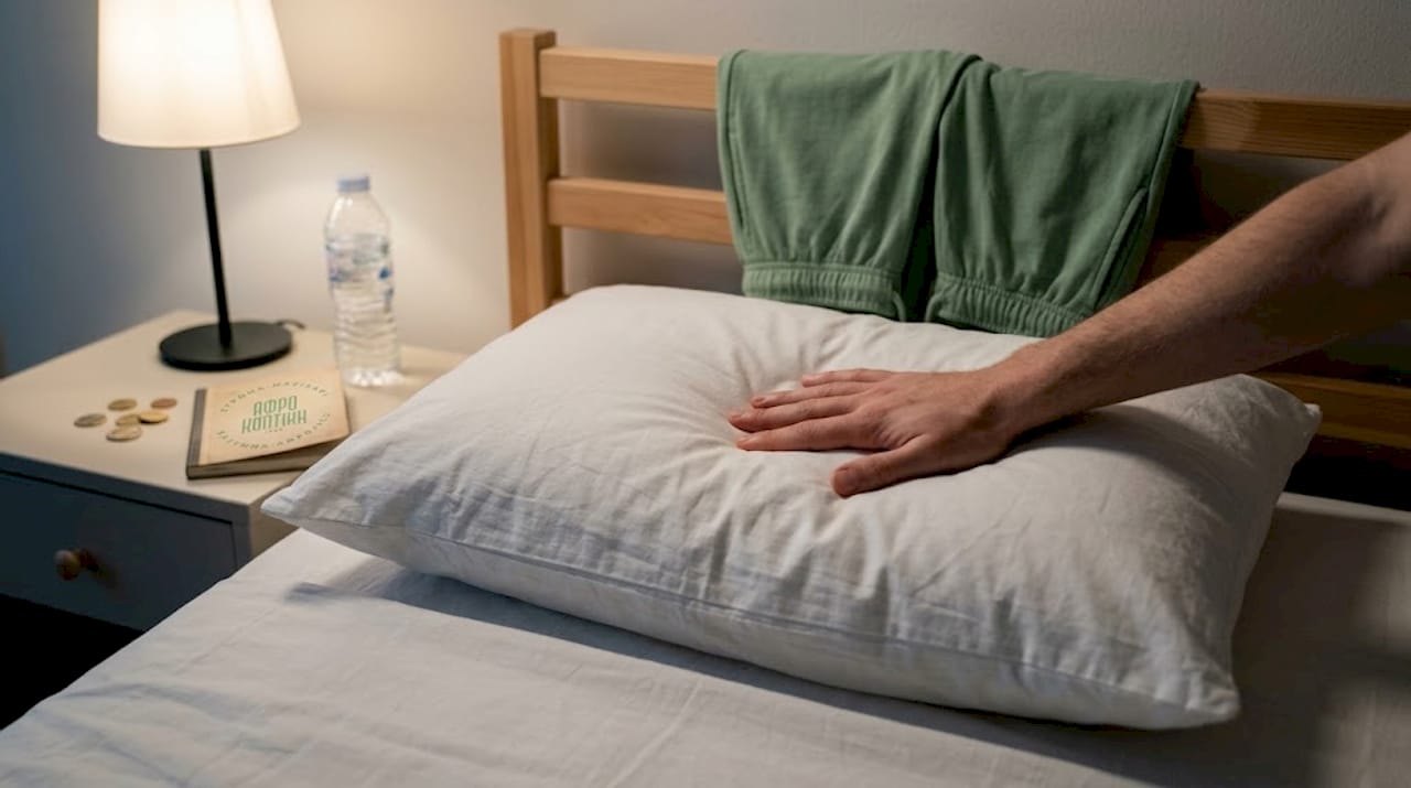 Επίδειξη αντοχής και επαναφοράς μαξιλαριού με memory foam