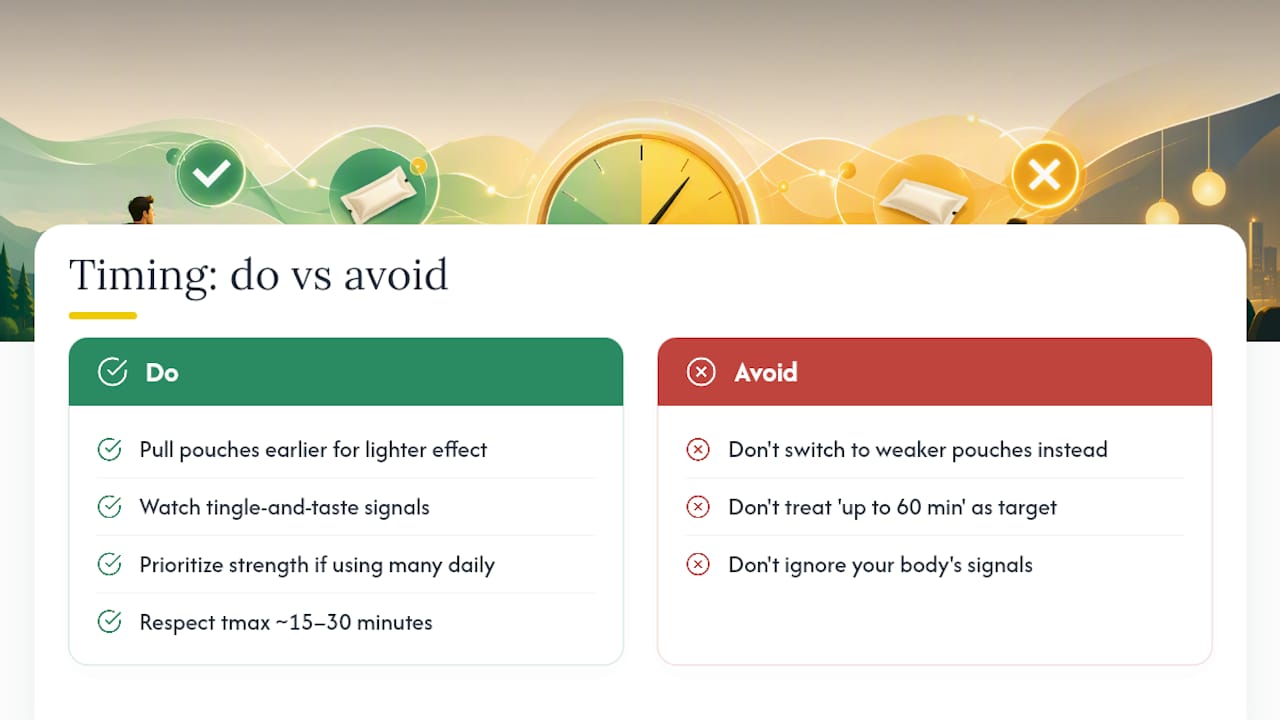 What the timing data actually tells you to do differently — overview diagram